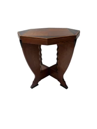 Art Deco Amsterdamse School Coffee Table in Oak, 1920s